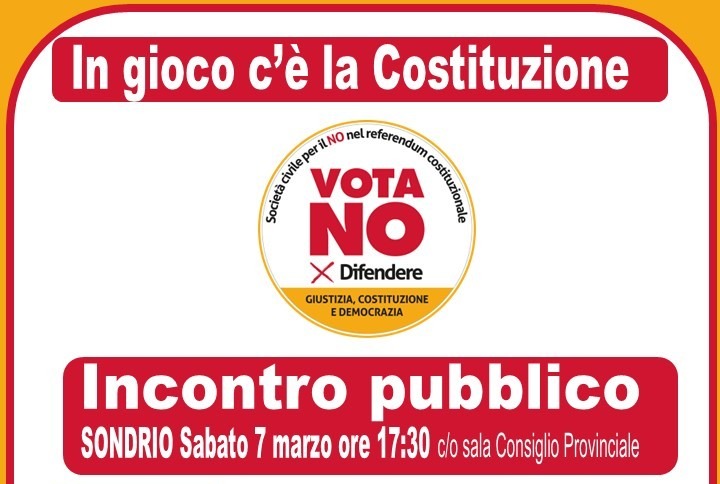 Referendum sulla giustizia: le ragioni del NO in un incontro pubblico a Sondrio