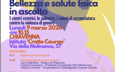 A Chiavenna il 9 marzo le professioni del benessere diventano sentinelle contro la violenza di genere