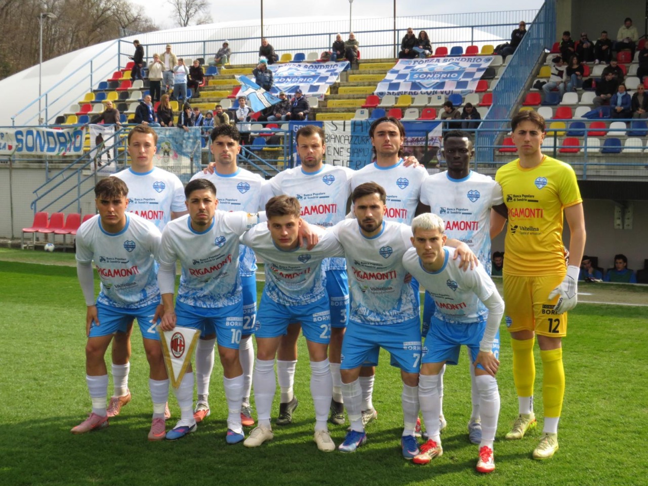 Nuova Sondrio, punto di carattere a Solbiate: 2-2 contro il Milan Futuro