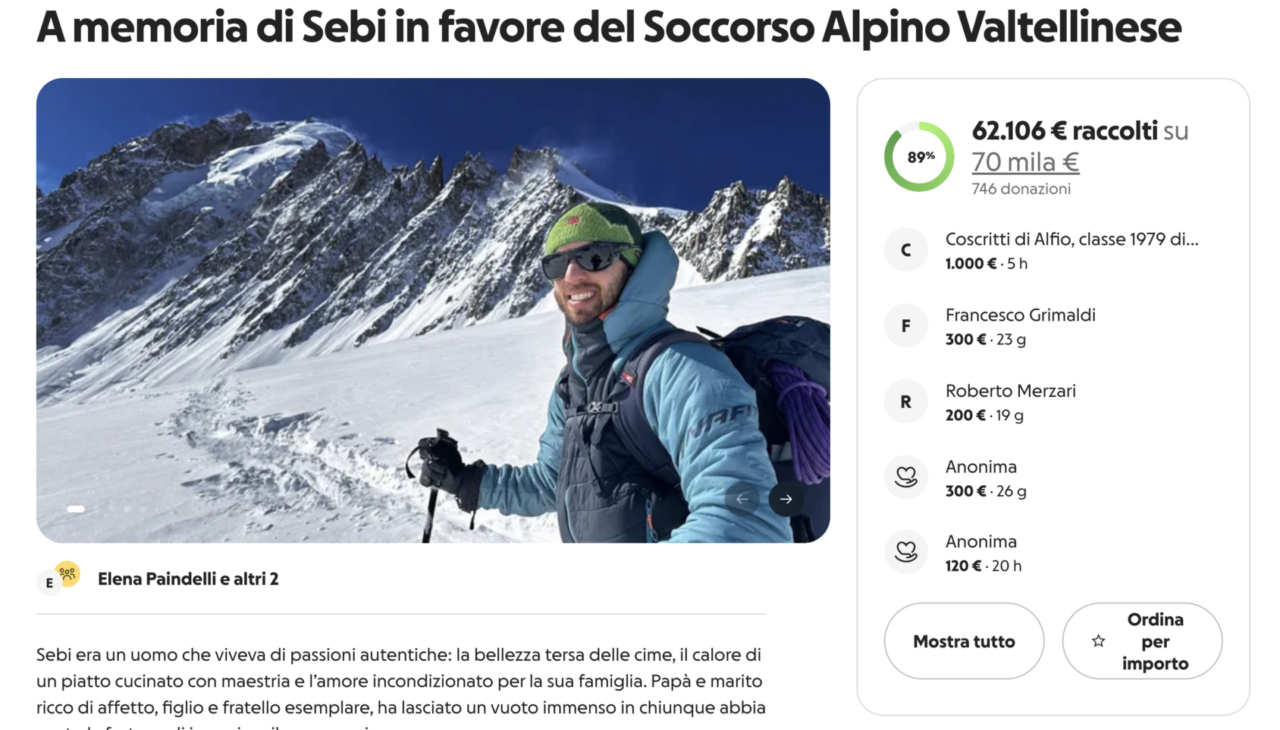 Solidarietà che salva vite: conclusa la raccolta fondi in memoria di Sebastiano Erba