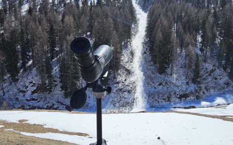 Bonifica di una valanga a Livigno