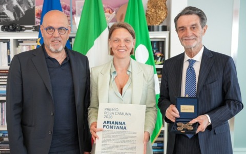 Ad Arianna Fontana la Rosa Camuna