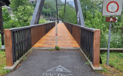 E’ stata completata la passerella ciclopedonale