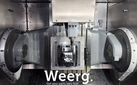 Weerg accelera la manifattura digitale con la fresatura CNC a 5 assi