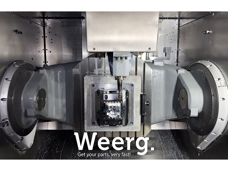 Weerg accelera la manifattura digitale con la fresatura CNC a 5 assi