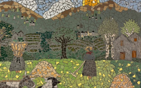 Un nuovo mosaico per la Rsa di Dongo