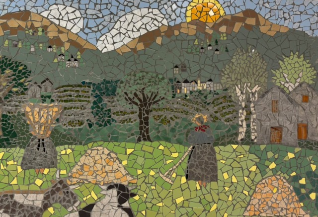 Un nuovo mosaico per la Rsa di Dongo