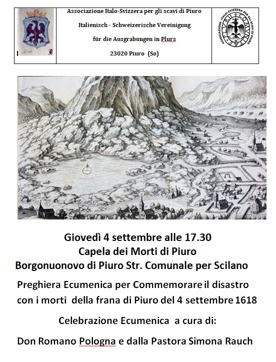 Piuro commemora l’anniversario della frana