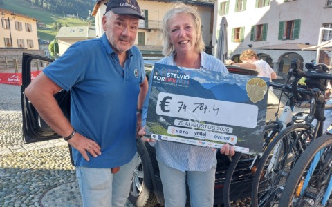 Stelvio for Life, 800 partecipanti  e oltre 74 mila euro raccolti per la ricerca contro il cancro