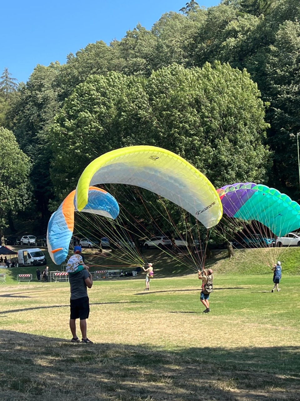 La prima fly area per il parapendio