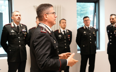 Il Comandante della Legione Carabinieri Lombardia in visita in Valle