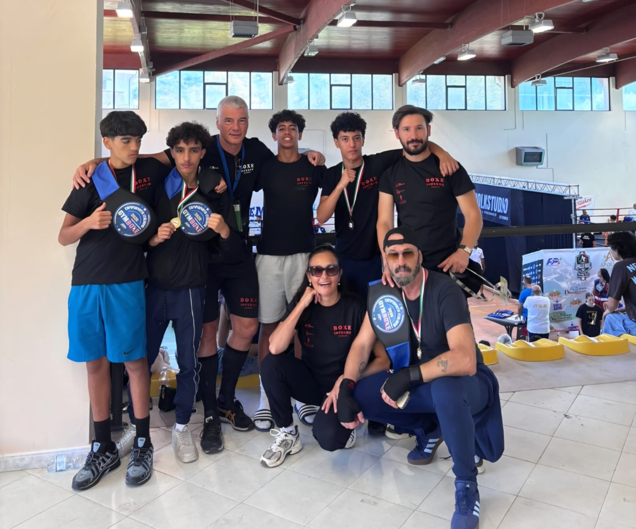 Gym boxe, tre ori e un bronzo per Boxe Inferno